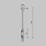 Крепление потолочное двойное Maytoni Flarity TRA158C-D1-B