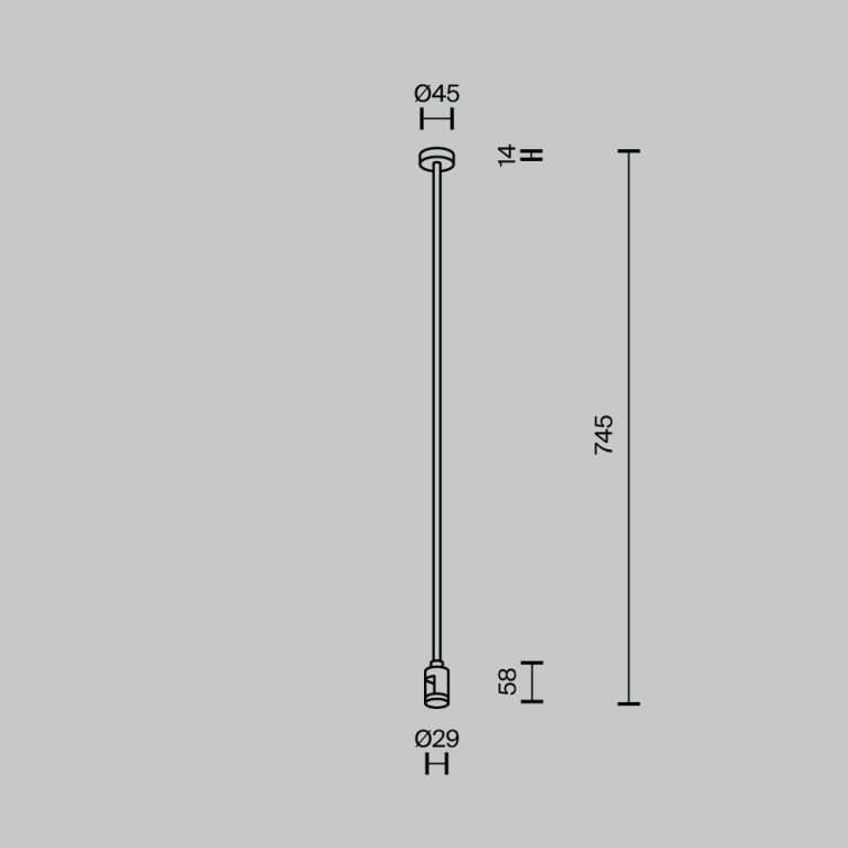 Крепление потолочное с вводом питания Maytoni Flarity TRA159C-B1-B