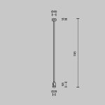 Крепление потолочное одинарное Maytoni Flarity TRA159C-S1-BS