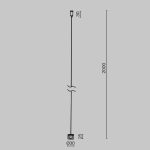 Тросовый подвес для шинопровода Maytoni Elasity TRA160SW-2B