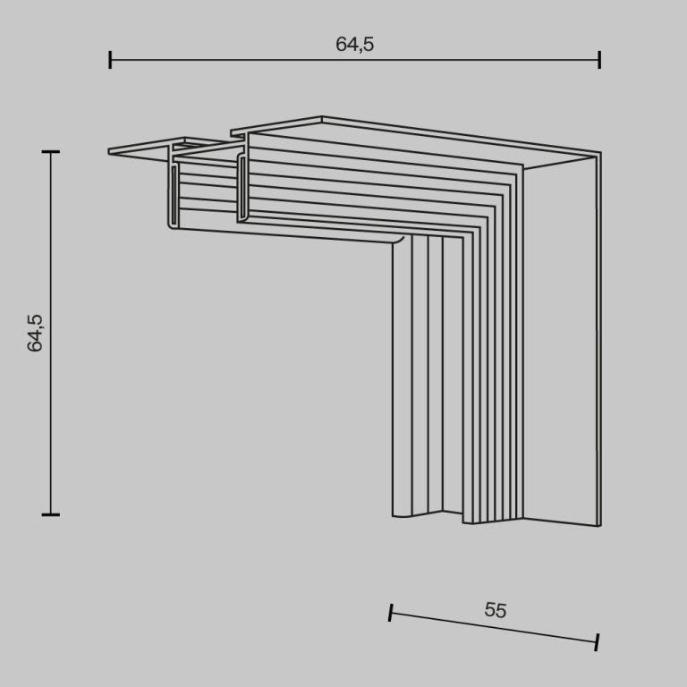 Коннектор угловой внутренний Maytoni Basity TRA172ICL-12B