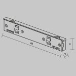 Коннектор питания прямой Maytoni Levity TRA184IPC-1B
