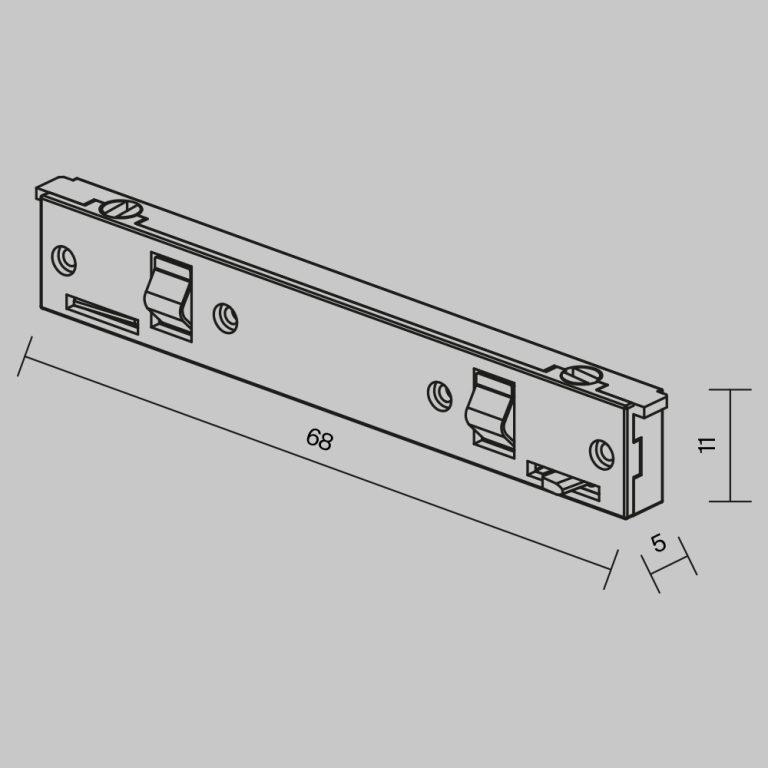 Коннектор питания прямой Maytoni Levity TRA184IPC-1B