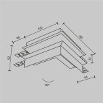 Коннектор внешний встраиваемый Maytoni Magnetic track system Exility TRA34CO-42W