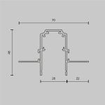 Шинопровод Maytoni Magnetic track system Exility TRX034-422.12B
