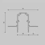 Шинопровод Maytoni Magnetic track system Exility TRX034-423.12W