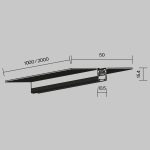 Шинопровод встраиваемый Maytoni Levity TRX184-121B