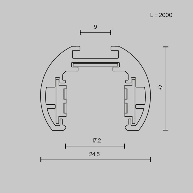 Шинопровод магнитный Maytoni Exility TRXM034-R-412W