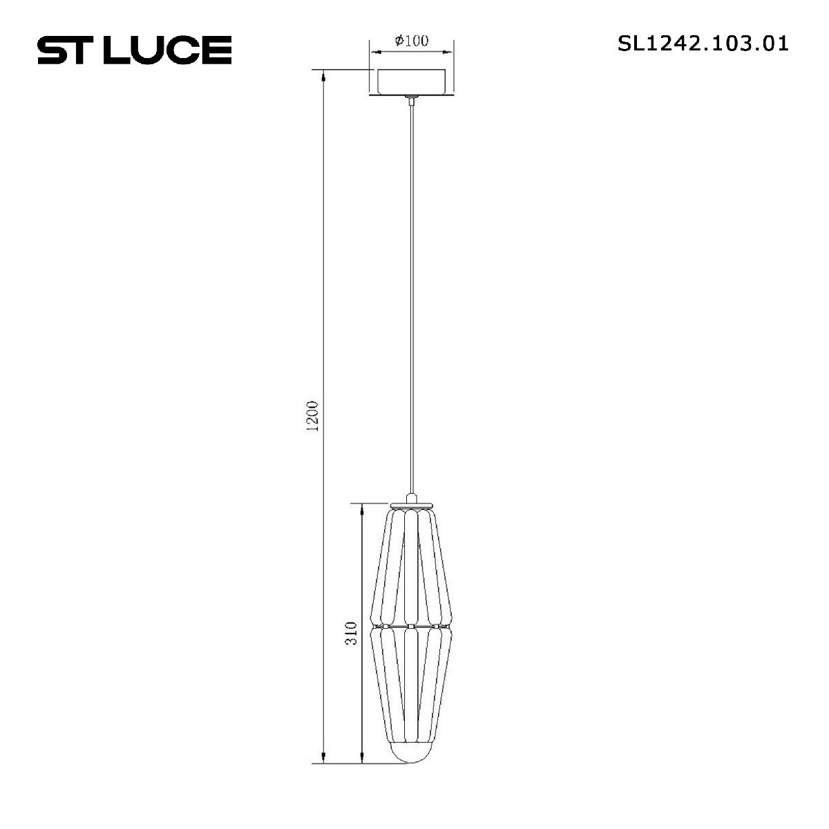 Подвесной светильник ST Luce Ciara SL1242.103.01 Подвесной светильник ST Luce Ciara SL1242.103.01