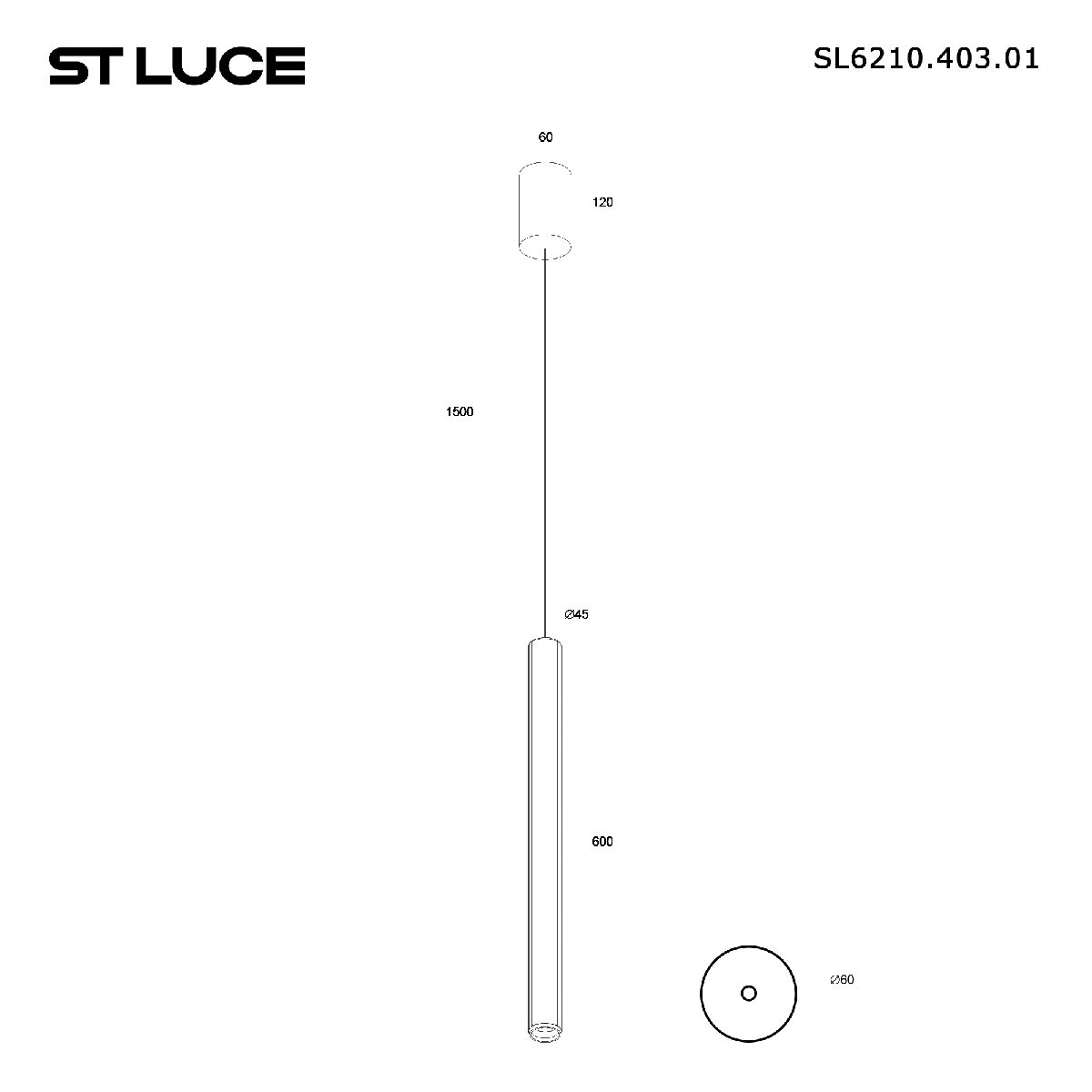 Подвесной светильник ST Luce Lilt SL6210.403.01 Подвесной светильник ST Luce Lilt SL6210.403.01