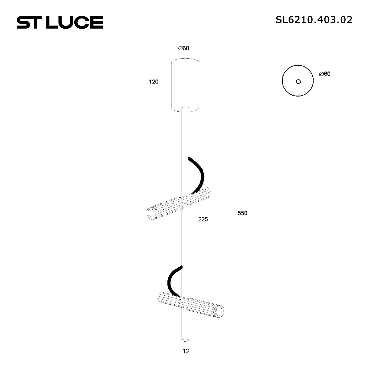 Потолочный светильник ST Luce Lilt SL6210.403.02 Потолочный светильник ST Luce Lilt SL6210.403.02