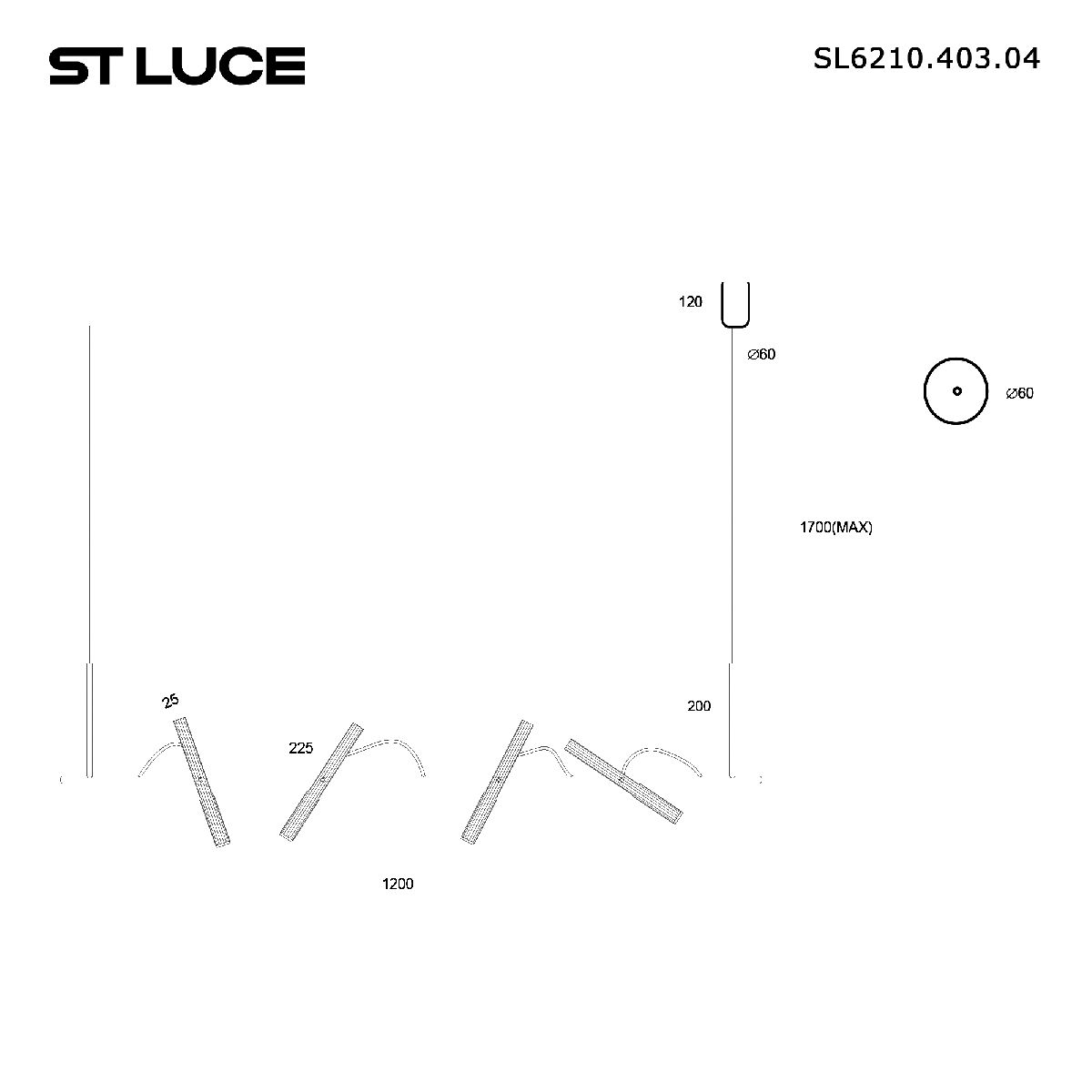 Подвесной светильник ST Luce Lilt SL6210.403.04 Подвесной светильник ST Luce Lilt SL6210.403.04