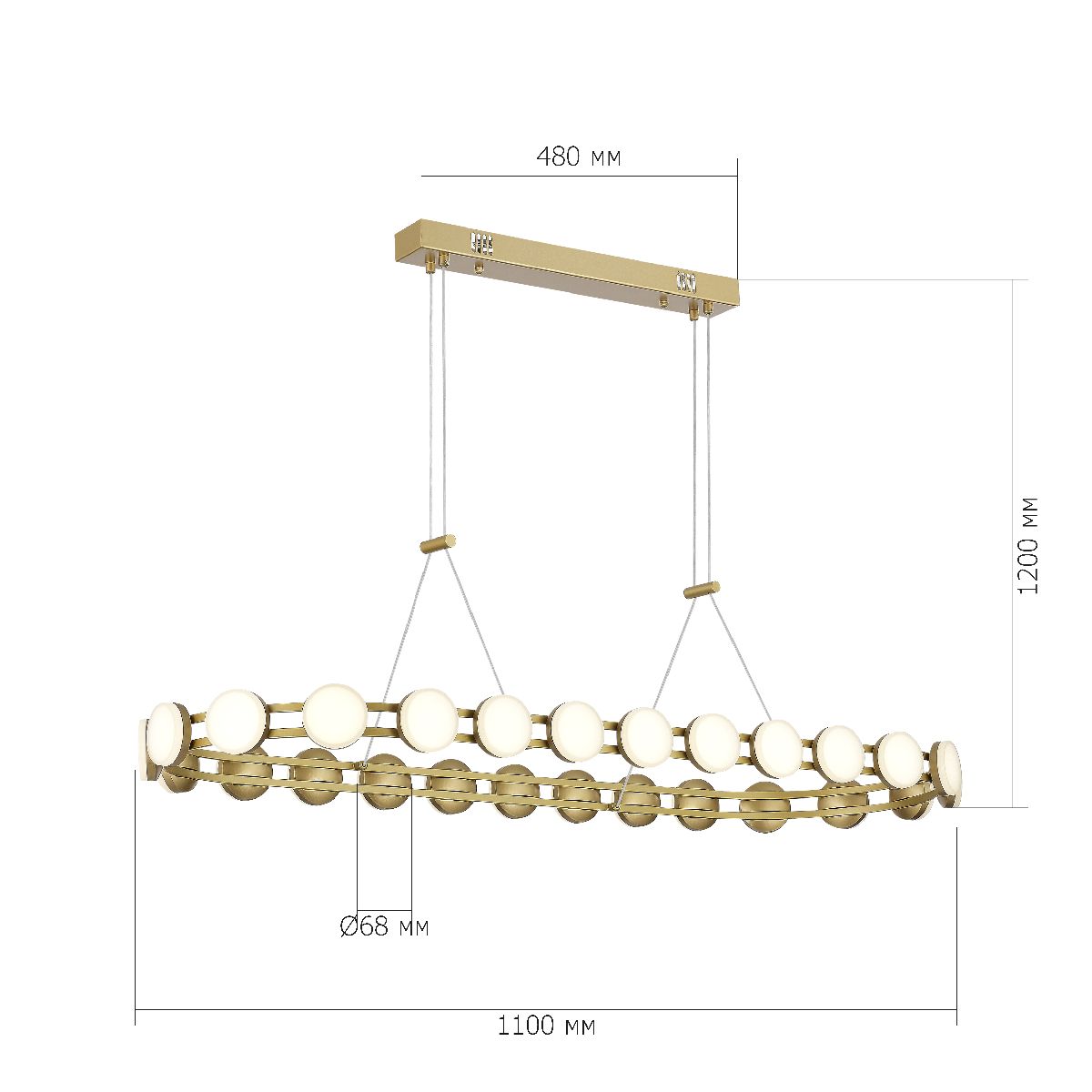 Подвесная люстра ST Luce Monro SL6610.203.26 Подвесная люстра ST Luce Monro SL6610.203.26
