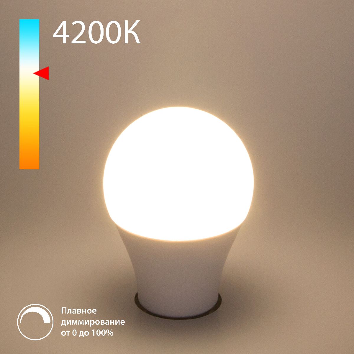 Светодиодная диммируемая лампа Elektrostandard E27 9W 4200K 4690389196621 a063769 Светодиодная диммируемая лампа Elektrostandard E27 9W 4200K 4690389196621 a063769