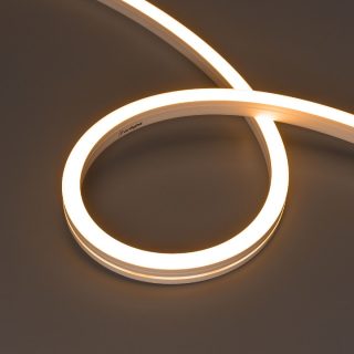 Светодиодная герметичная лента Arlight MOONLIGHT-SIDE-A140-12x17mm 24V Warm2400 (9.6 W/m, IP67, 5m, wire x2) 042782