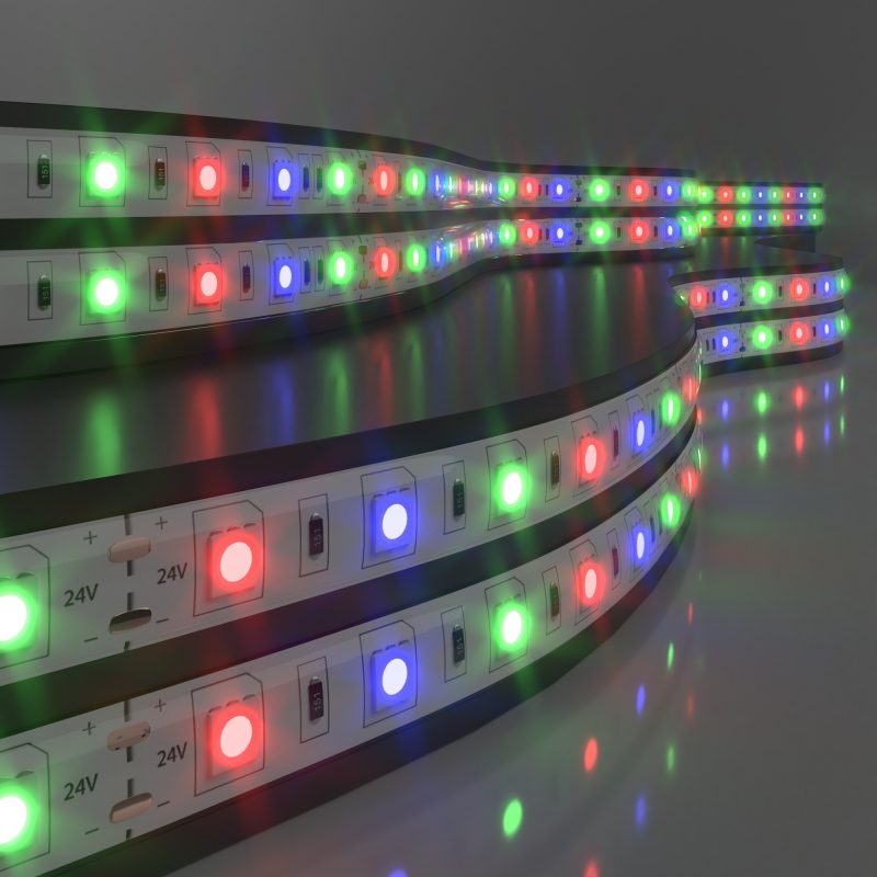 Светодиодная лента Elektrostandard 24V 14,4W 60Led 5050 IP65 RGB, 5м 4690389167782 Светодиодная лента Elektrostandard 24V 14,4W 60Led 5050 IP65 RGB, 5м 4690389167782