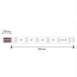 Светодиодная лента Favourite 24В SMD2835RGB 27Вт/м 4000K 5м IP20 2001-82720