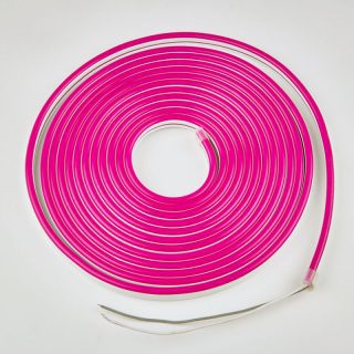 Светодиодная лента Uniel ULS-N11-2835-120LED/m-8mm-IP67-DC24V-10W/m-15M-PINK катушка в герметичной упаковке