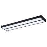 Светодиодная панель Uniel ULO-K15A 2x16W/4000K/L100 IP44 BLACK UL-00012588