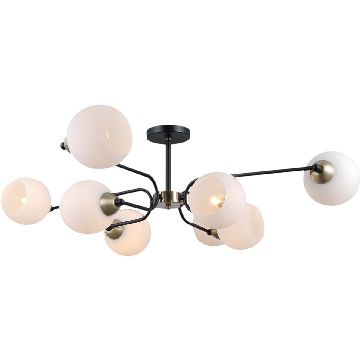 Люстра на штанге Illumico IL0249-8CSQ-79 BK AB Люстра на штанге Illumico IL0249-8CSQ-79 BK AB