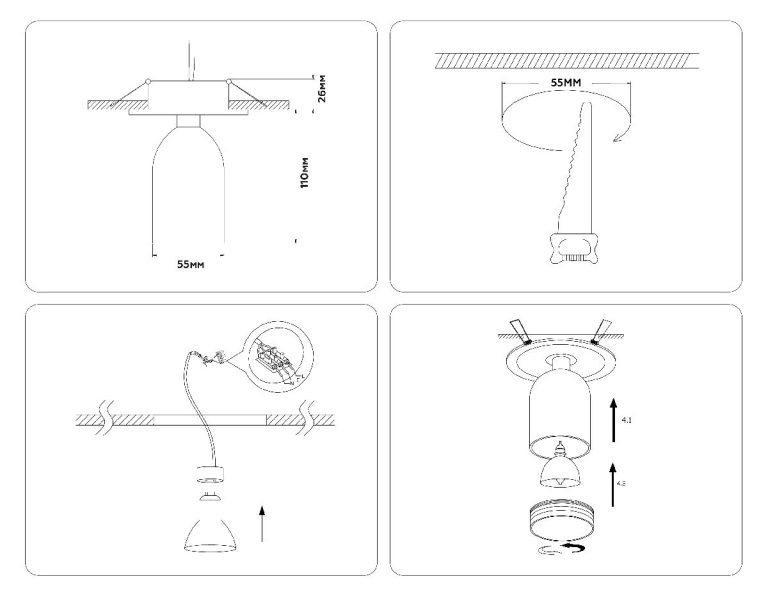 Встраиваемый спот Ambrella Light Move TA1273