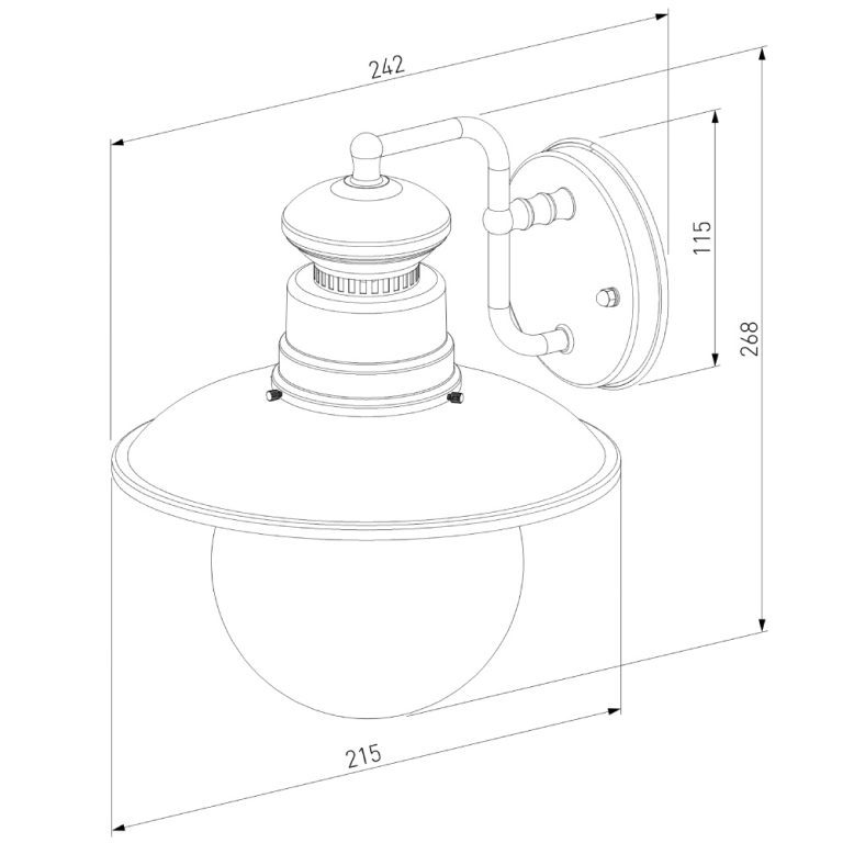 Уличный настенный cветильник Elektrostandard Talli D GL 3002D черный 4690389106576