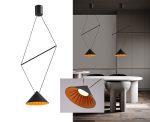 Подвесной светильник Italline IT03-1430 black/orange