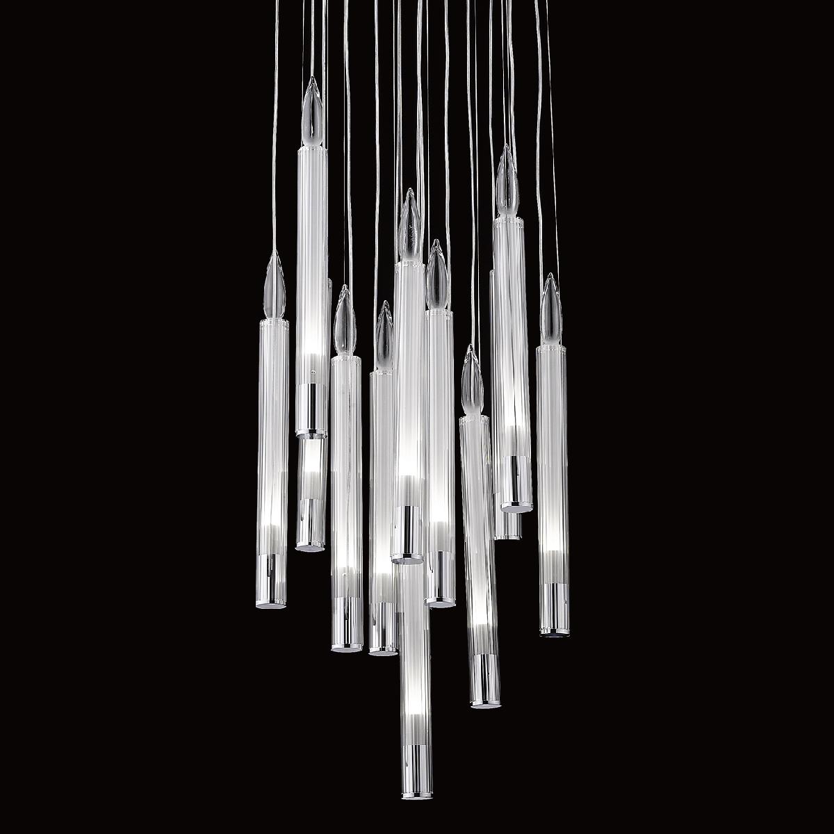 Подвесной светильник Delight Collection Candle P68094-13 chrome Подвесной светильник Delight Collection Candle P68094-13 chrome