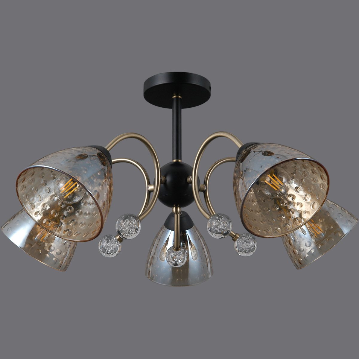 Люстра на штанге Illumico IL0230-5CSQ-29 BK AB Люстра на штанге Illumico IL0230-5CSQ-29 BK AB