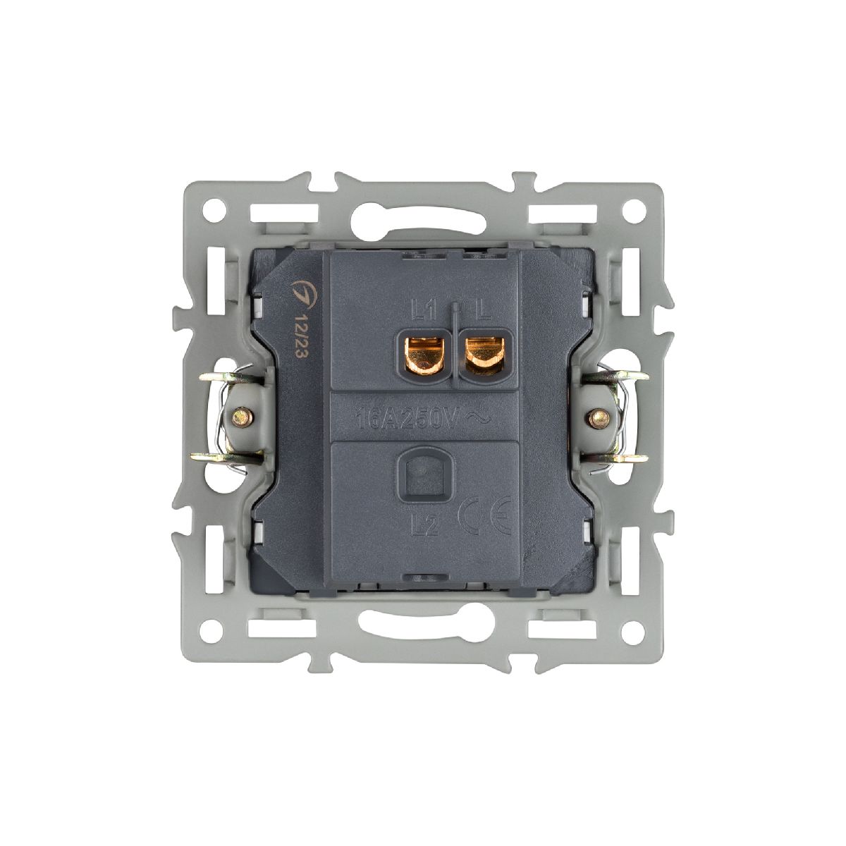 Механизм выключателя одноклавишный непроходной Arlight SWT-MK01-PL-BK (250V, 16A) 043711 Механизм выключателя одноклавишный непроходной Arlight SWT-MK01-PL-BK (250V, 16A) 043711