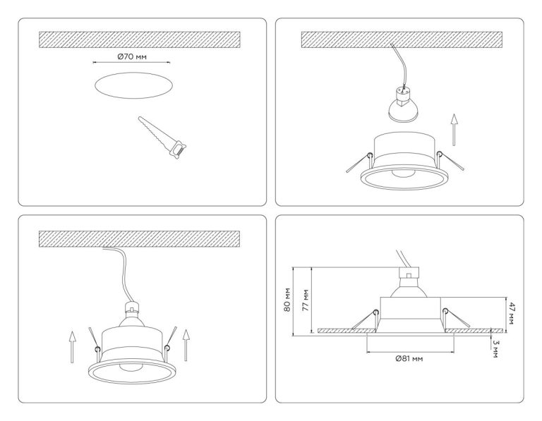 Встраиваемый светильник Ambrella Light Techno spot Technic base TN102805
