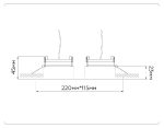 Встраиваемый светильник Ambrella Light GX Standard Tech Techno Spot TN51919