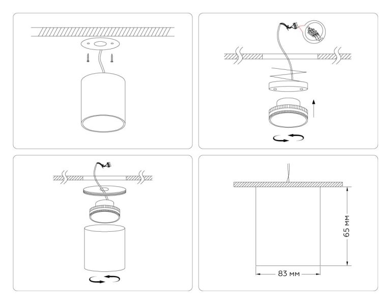 Накладной светильник Ambrella Light Techno spot GX Standard tech TN5304