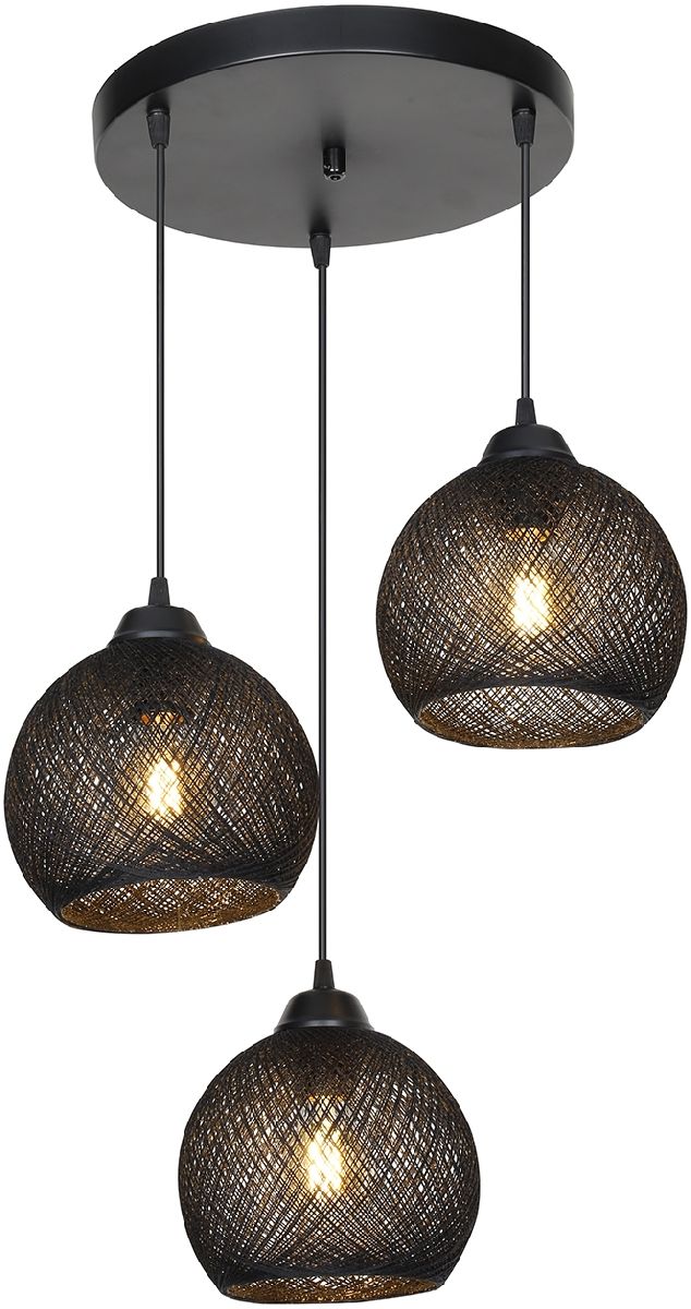 Подвесной светильник Toplight Lizbeth TL1612R-03BK Подвесной светильник Toplight Lizbeth TL1612R-03BK