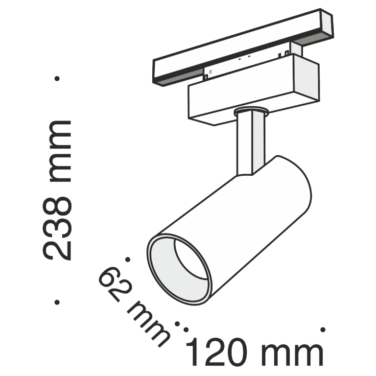 Трековый светильник Maytoni Track lamps TR019-2-15W4K-B