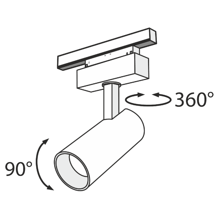 Трековый светильник Maytoni Track lamps TR019-2-15W4K-B