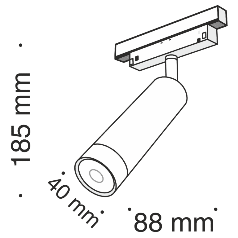 Трековый светильник Maytoni Track lamps TR019-2-7W4K-B