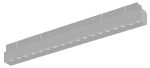 Трековый магнитный светильник iLedex Vision 4822-002-L350-18W-38DG-4000K-BK