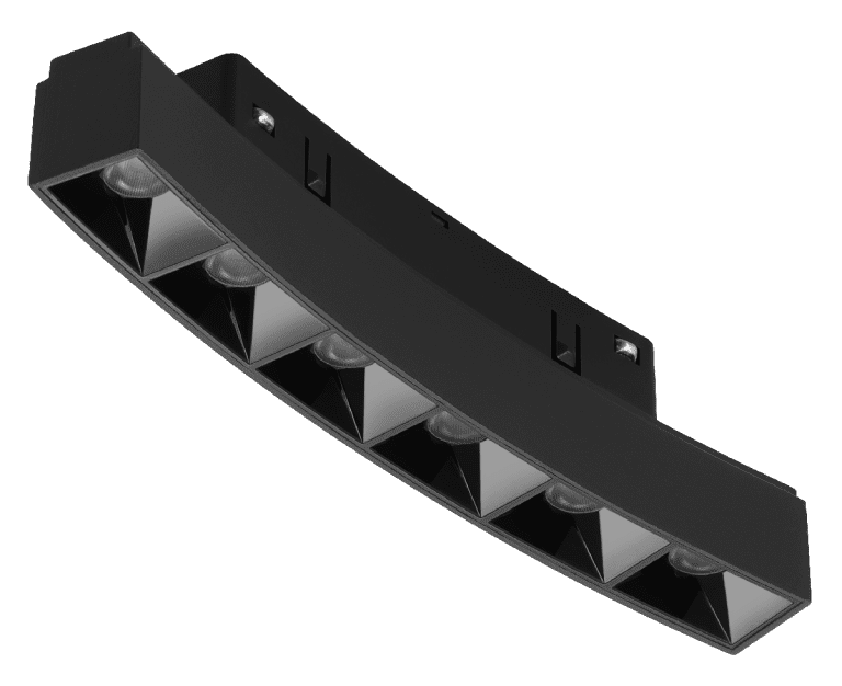 Трековый магнитный светильник iLedex Vision 4822-036-L190-D1200-6W-110DG-3000K-BK