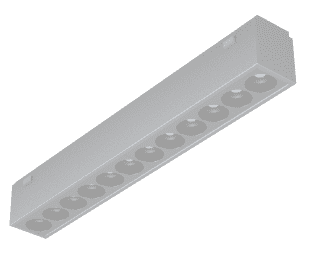 Трековый магнитный светильник iLedex Vision 4825-039-L197-12W-36DG-4000K-BK