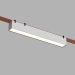 Трековый однофазный светильник Denkirs Belty linear DK5674-WH