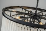 Подвесная люстра Delight Collection 1920s Odeon KR0387P-10A black/frost