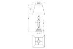 Настольная лампа Garda Decor 22-86639TL