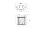 Настенный светильник Garda Decor 20MB3451-2AMBER