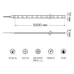 Светодиодная лента Gauss Basic 12В 5050 10Вт/м 4000K 5м IP20 BT043