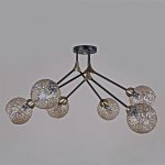 Люстра на штанге Illumico IL0264-6CSQ-79 BK AB