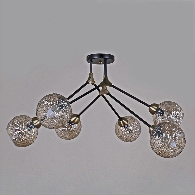 Люстра на штанге Illumico IL0264-6CSQ-79 BK AB Люстра на штанге Illumico IL0264-6CSQ-79 BK AB