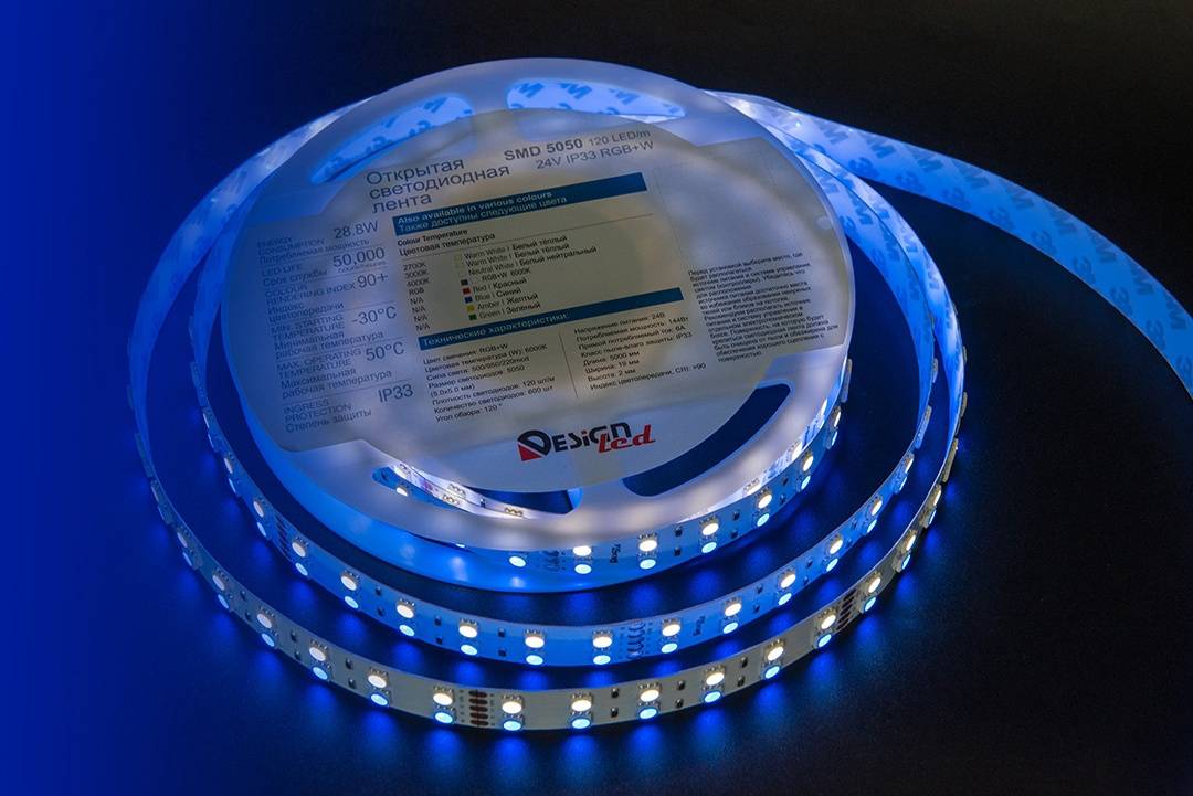 Светодиодная лента DesignLed DSG5120-24-RGB+W-33 000514 Светодиодная лента DesignLed DSG5120-24-RGB+W-33 000514