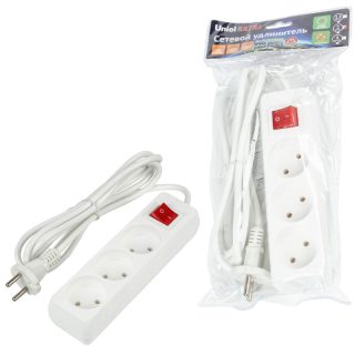 Удлинитель бытовой Uniel Ultra S-CU3-2B WHITE UL-00009994