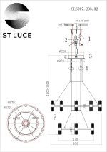 Подвесная люстра ST Luce Gemina SL6007.203.32